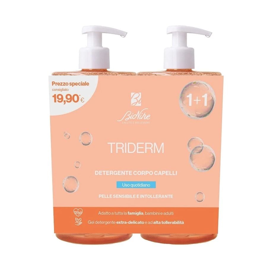 Bionike Triderm Detergente Corpo Capelli Bipack 2x750ml