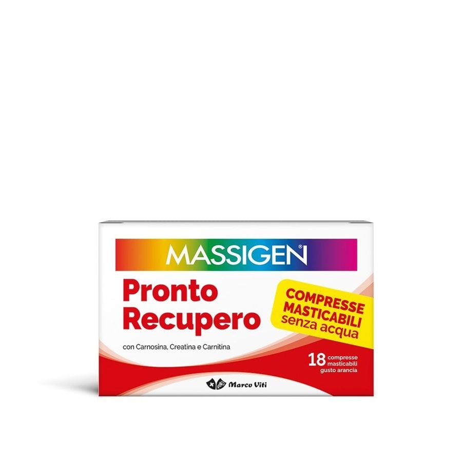 Massigen pronto recupero 18 compresse masticabili gusto arancia