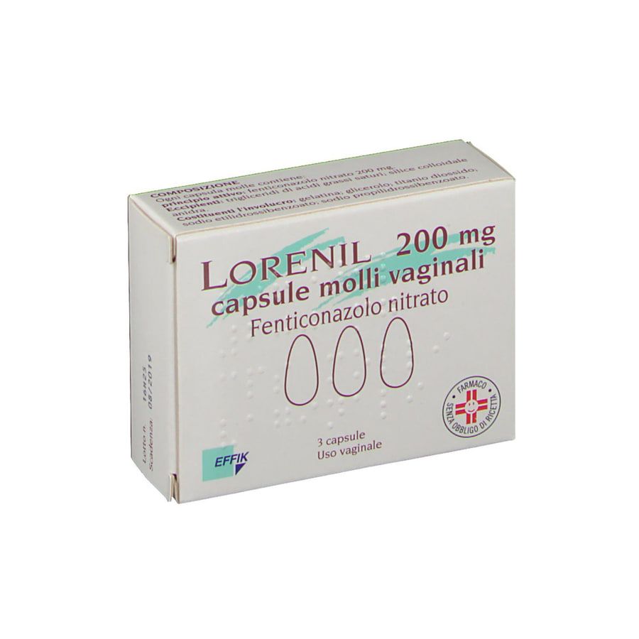 Lorenil 3 Capsule Molli Vaginali 200mg