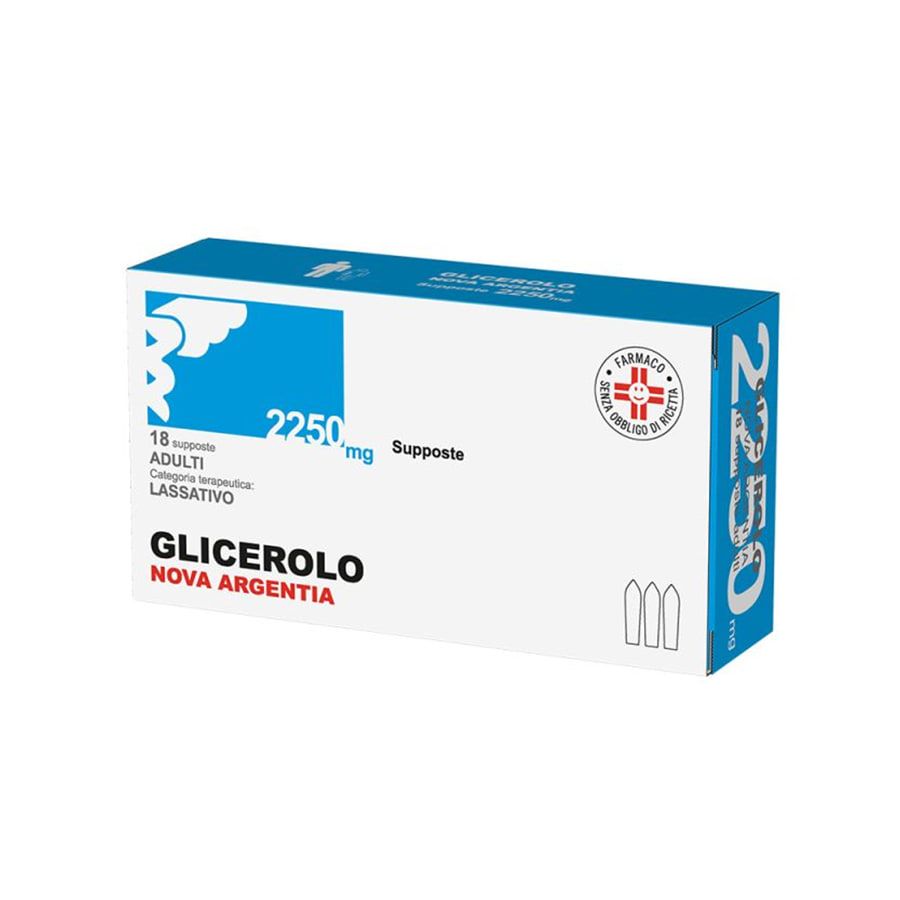 Nova Argentia Glicerolo Adulti 18 Supposte 2.250mg