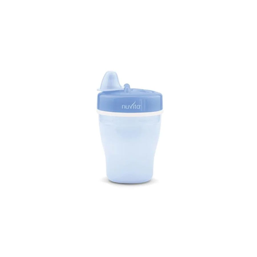 Nuvita Tazza Doppio Isolamento Termico E Beccuccio Rigido Blu 12 M+ 200 Ml