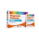 Massigen Magnesio e Potassio Zero Zuccheri 24 Bustine Gusto Arancia Rossa