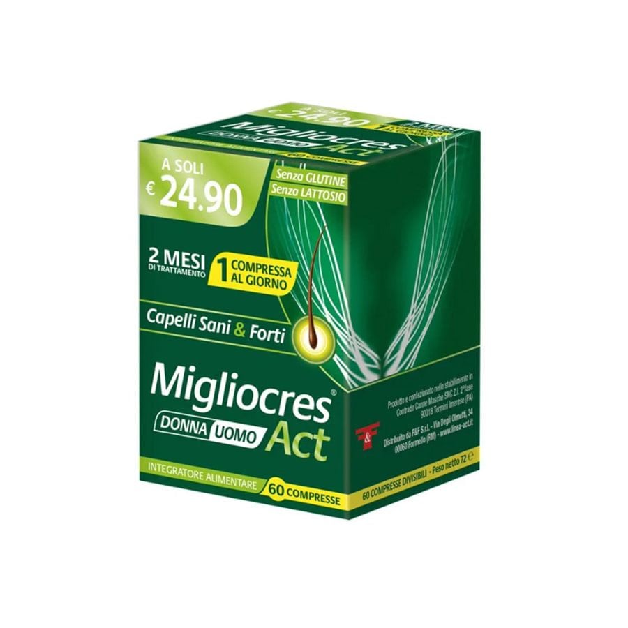Migliocres Capelli Sani & Forti Donna/Uomo 60 Compresse
