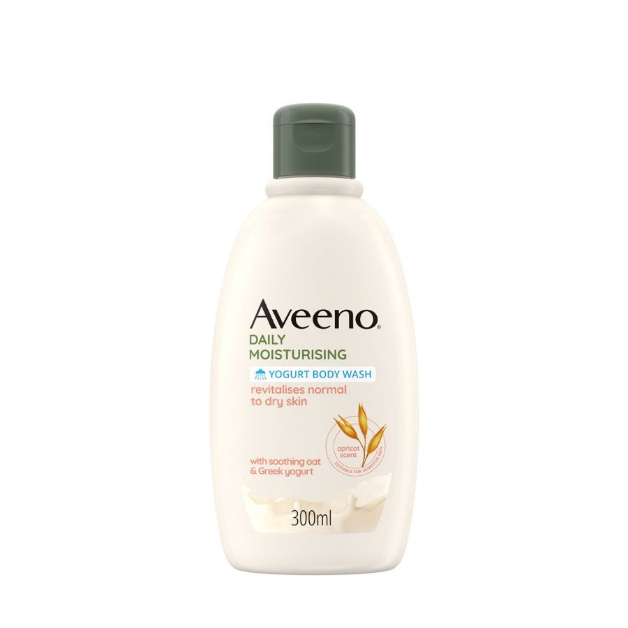 Aveeno Daily Moisturising Bagno doccia allo yogurt albicocca e miele 300ml