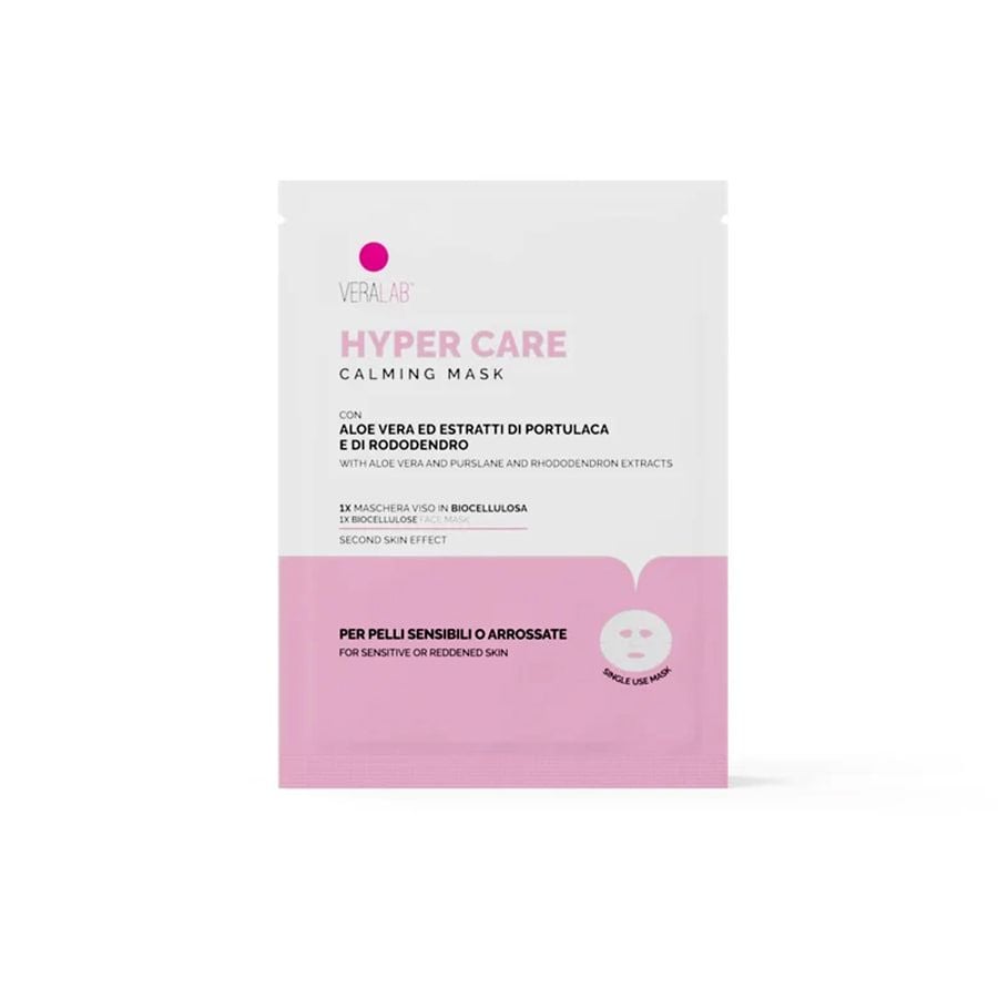 VERALAB Hyper Care 1 maschera viso in biocellulosa per pelli sensibili o arrossate