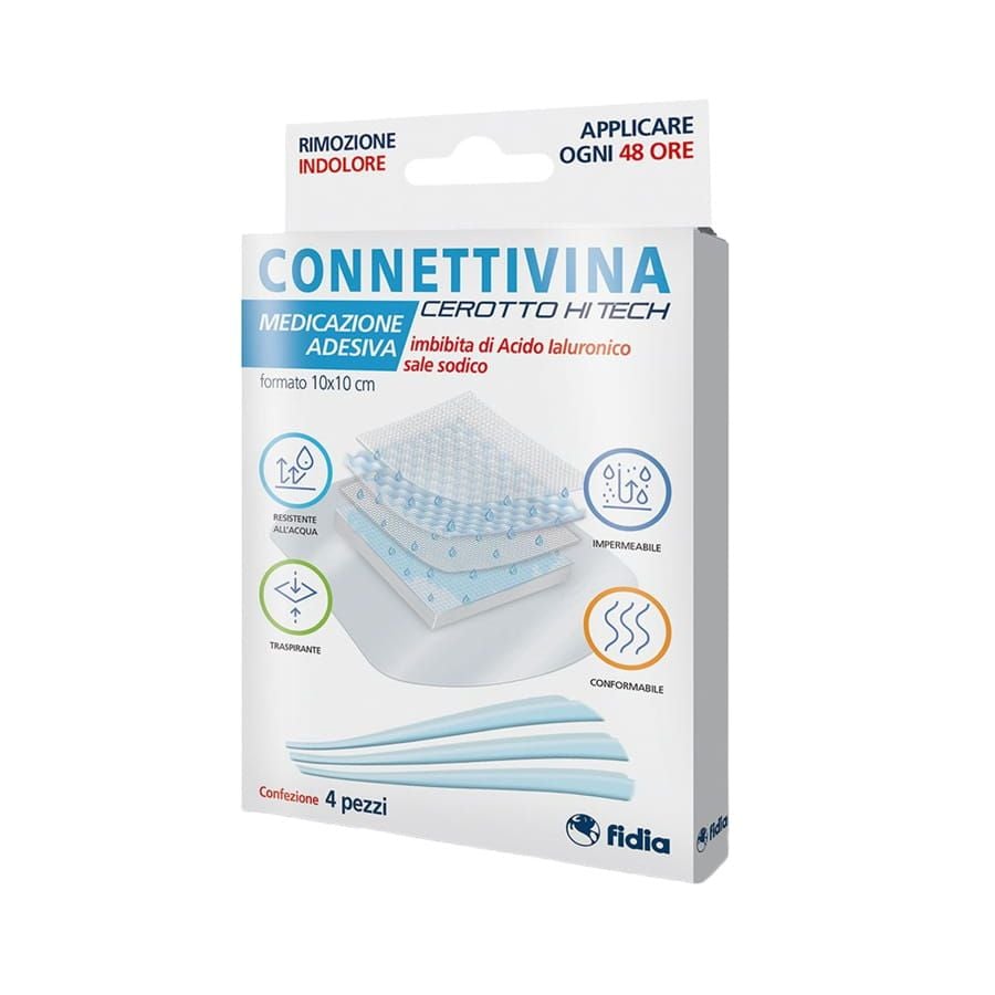 Connettivina Cerotto Hi Tech Formato 10x10 cm 4 Pezzi