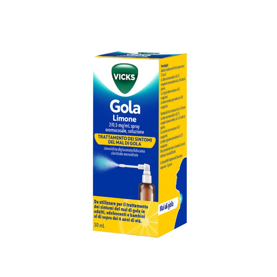 Vicks Gola Spray Limone 2/0,5/mg/mL 30ml