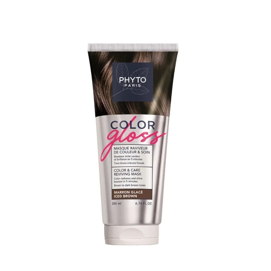 Phyto Color Gloss Maschera Capelli ravviva colore e nutriente Castano Freddo 200 ml