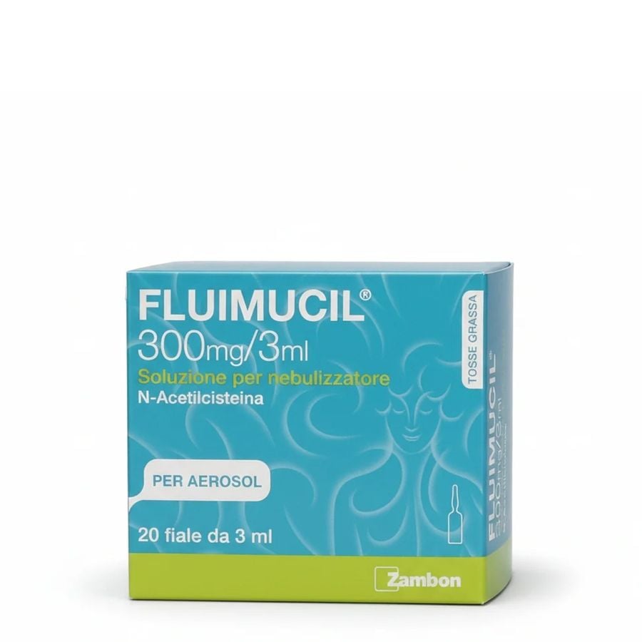 Fluimucil 300mg/3ml 20 fiale da 3 ml per aerosol