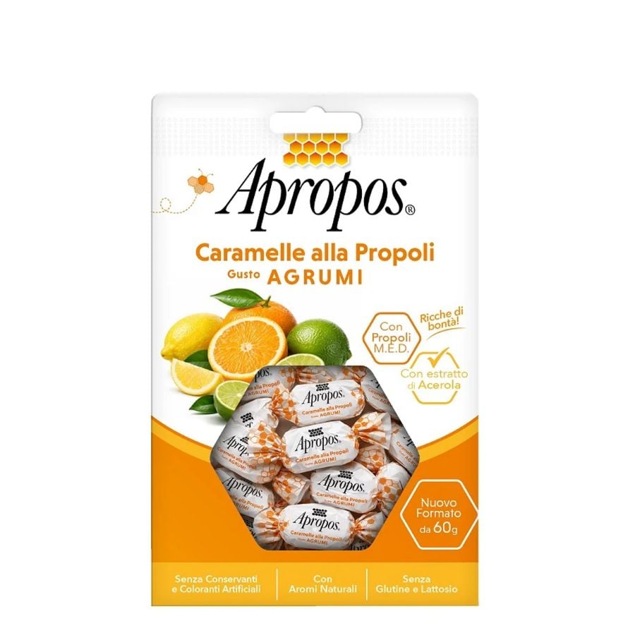 Apropos caramelle alla propoli gusto agrumi 60gr