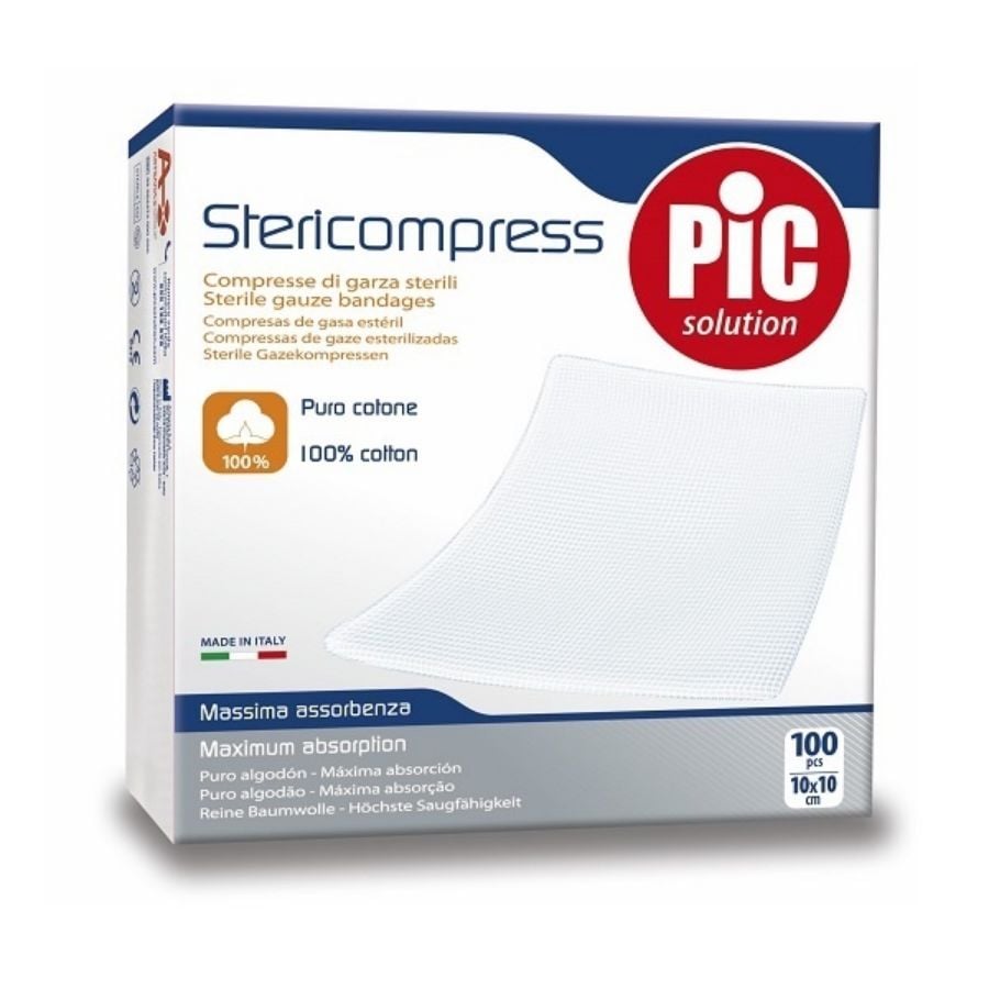 PIC Garza 10 x 10 Sterile 4 Buste da 25 Pezzi - ZERO SPRECHI