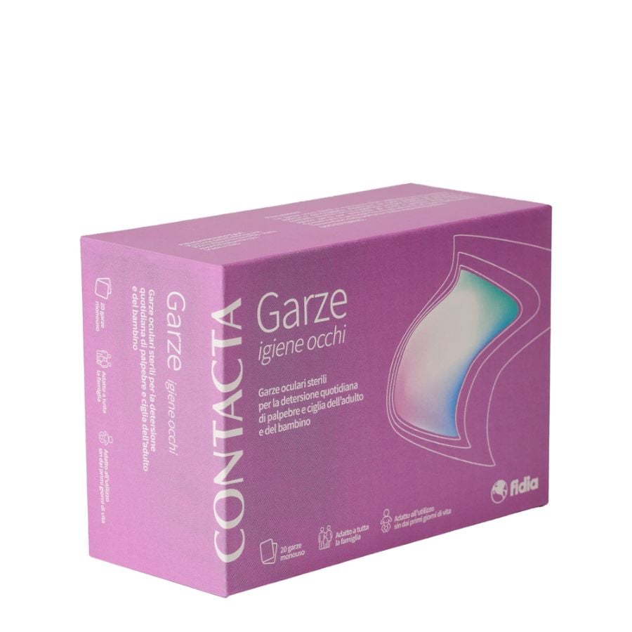 Contacta igiene occhi 20 garze oculari monouso