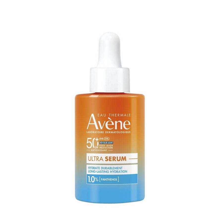 Eau Thermale Avène Ultra Siero SPF50+, Protezione solare viso molto alta, Idratazione a lungo, 30ml