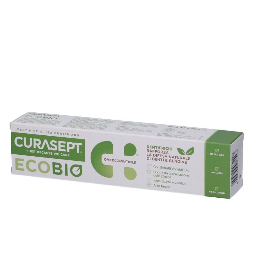 Curasept Ecobio dentifricio rafforza difesa naturale 75ml - ZERO SPRECHI
